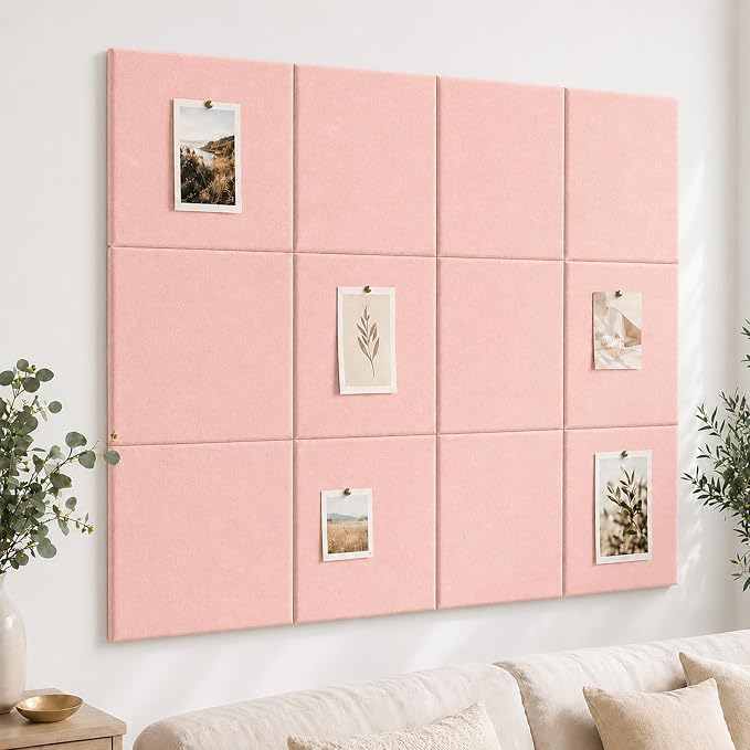 Felt Bulletin Board Tiles, Large Cork Board Alternative,24 x 36 in | 0.35 in modular felt wall tiles for notes, photos, schedules, reminders in offices, classrooms, home and office workspaces