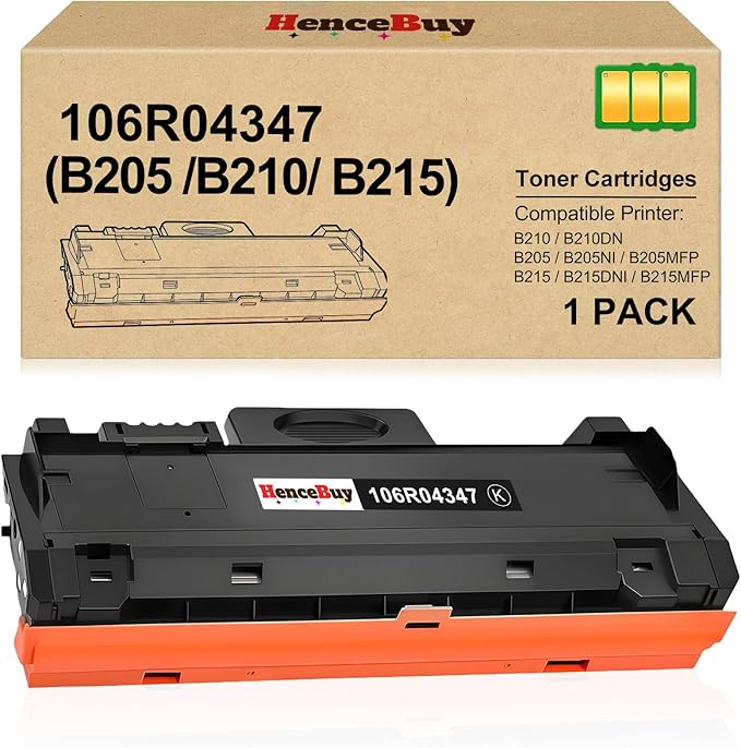 B205/B210/B215 Black Toner Cartridge High Capacity Replacement for 106R04347 Toner-1 Pack for Xerox B205 B210 B215 B205NI B210DNI B215DNI B205MFP B215MFP Printer(106R04347,3,000 Page)