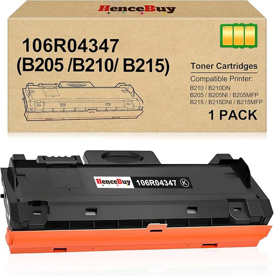 B205/B210/B215 Black Toner Cartridge High Capacity Replacement for 106R04347 Toner-1 Pack for Xerox B205 B210 B215 B205NI B210DNI B215DNI B205MFP B215MFP Printer(106R04347,3,000 Page)