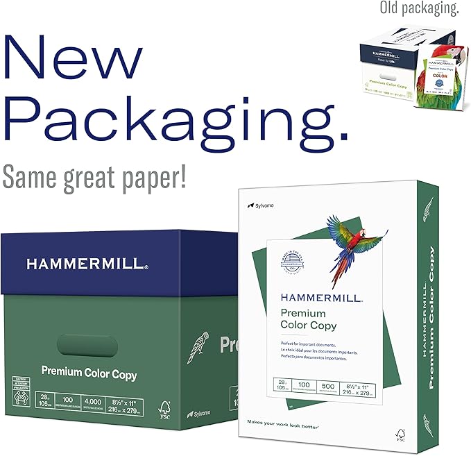 Hammermill Printer Paper, Premium Color 28 lb Copy Paper, 8.5 x 11 - 1 Pallet, 32 Cases (160,000 Sheets) - 100 Bright, Made in the USA