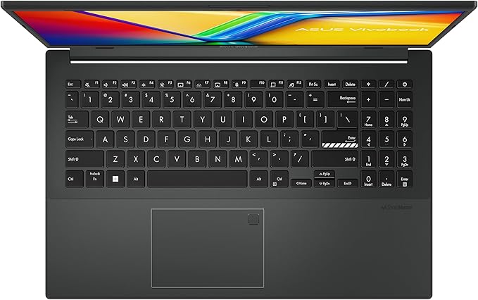 ASUS Vivobook Go 15.6” FHD Slim Laptop, AMD Ryzen 3 7320U Quad Core Processor, 8GB DDR5 RAM, 256GB SSD, Windows 11 Home, Fast Charging, Webcam Shield, Military Grade Durability, Black, E1504FA-AB34