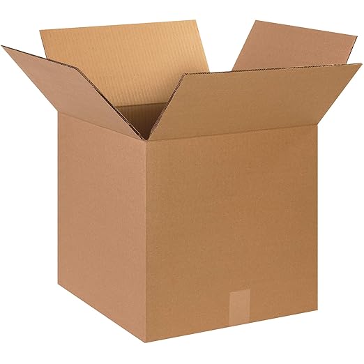 Box USA Double Wall Shipping Boxes Medium 15"L x 15"W x 15"H 15-Pack - Corrugated Cardboard Box for Moving, Mailing, Packing, Packaging and Storage