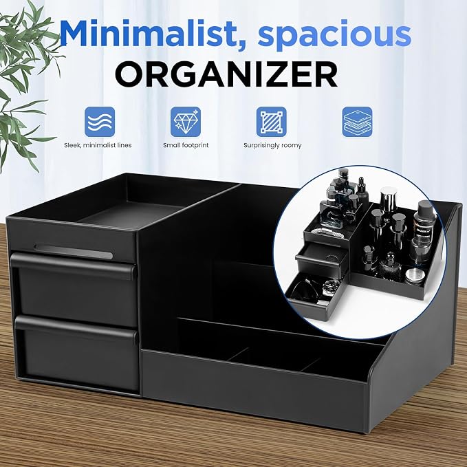 Cologne Organizer for Men，Perfume Organizer，Bathroom Organizer，Men Gifts | Bathroom Counter Organizer，Desk Organizer，Cologne Shelf，Room Decor for Men，Dresser Organizer Countertop，Gifts for Boyfriend