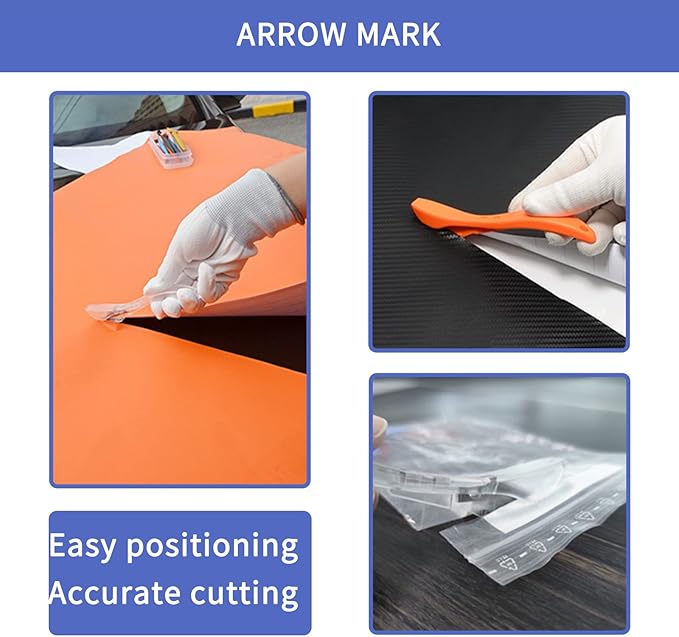 3Pack Wrapping Paper Cutter Tool Handheld Blade Slicer for Present Wrapping Easy and Safe Cutting Tool for Wrapping Paper Vinyl Craft Paper Ideal for Christmas Presents