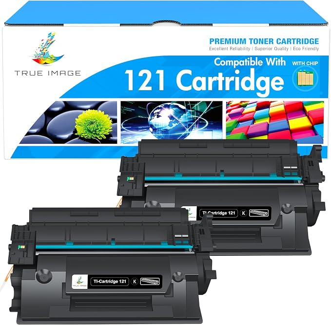 121 Black Toner Cartridge High Yield for Canon 121 D1620 Printer 2 Pack | Compatible for Canon 121 CRG-121 CRG121 ImageCLASS D1620 D1650 3252C001AA Ink Laser Printer