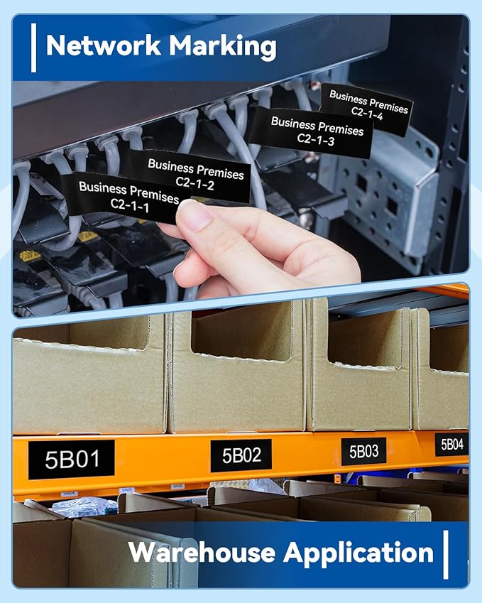 TZe-355 TZe355 Replacement for Brother TZe TZ Tape 24mm 0.94 Laminated P Touch Label Tape 1 Inch Black Label Maker Tape, Compatible with Brother PT-D600 PT-P700 PT-P710BT PT-P750W, 4-Pack