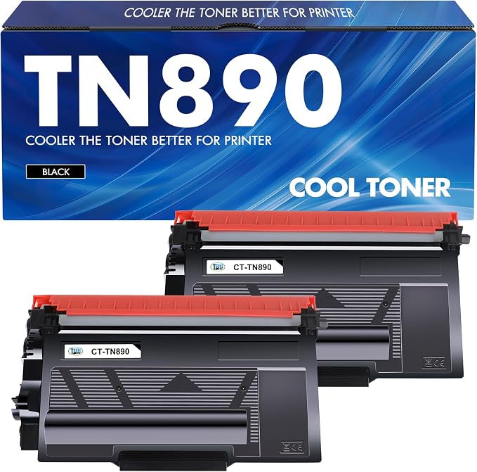 TN890 TN-890 TN 890 Toner Cartridge Black 2-Pack HL-L6400DW MFC-L6900DW | Cartridge for Brother TN890 HL-L6400DW HL-L6400DWT HL-L6250DW MFC-L6900DW MFC-L6750DW L6400DW L6900DW Printer