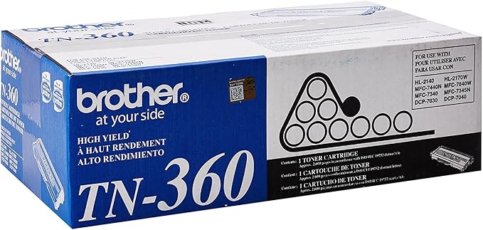 Brother® TN-360, Black Toner Cartridges, Pack of 2
