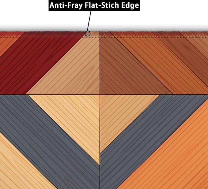 Imitation Wooden Tile Pattern, Brown Aesthetic Computer Mouse Pad, 26x21cm