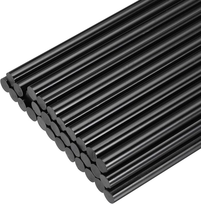 uxcell 30pcs Mini Hot Glue Gun Sticks 4-inch x 0.27-inch High Sticky Small Hot Glue Sticks for Glue Gun, Black