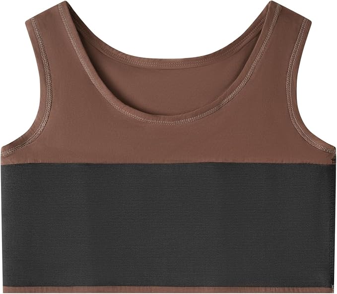 Women Transgender Tomboy FTM Pull On Closure Elastic Chest Binder Pullover Tank Top