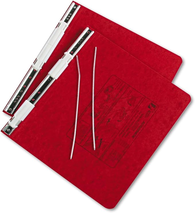 ACCO Pressboard Hanging Data Binder, 8.5 x 11 Inches Unburst Sheets, Executive Red (54129 )