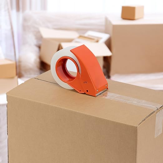 Amazon Basics Strong Adhesive Packing Tape for Moving Boxes, Shipping and Sealing, Clear, 1.88" x 109 Yards, 6-Pack, Total 654 Yards