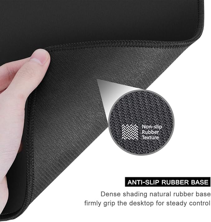 Auhoahsil Mouse Pad, 12 x 10 in Animals Theme Computer Mouse Pad for Desk, Premium-Textured Non-Slip Rubber Stitched Edges Waterproof Square Mouse Mat for Gaming Work Wireless Mice, Beach & Dog