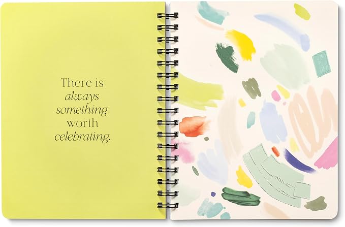 Compendium Spiral Notebook - Something Good Is Going to Happen Today. — A Designer Spiral Notebook with 192 Lined Pages, College Ruled, 7.0”W x 9.25”H
