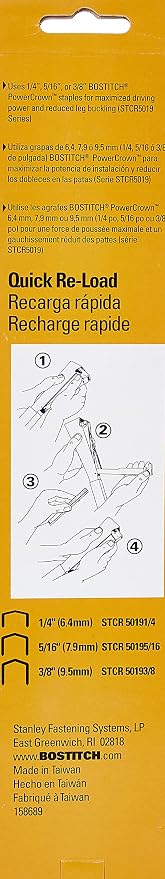 BOSTITCH Hammer Stapler/Tacker, Manual, 1/4-Inch to 3/8-Inch (H30-8) (Pack of 6)