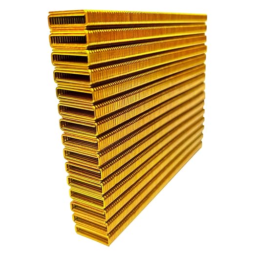 18 Gauge 1/4" Narrow Crown Staples, Galvanized Upholstery Staples for 18 GA Pneumatic or Electric Stapler or Staple Gun (3/4"-3000 PCS)