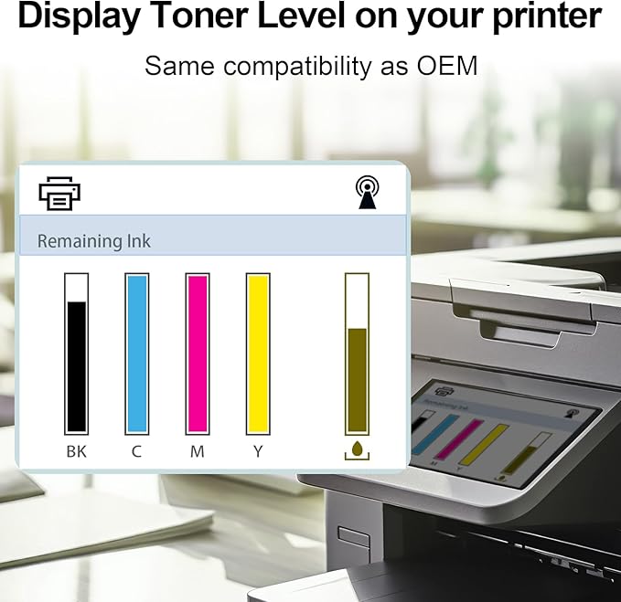 greencycle 1 Pack CRG054 Black Compatible Toner Cartridge Replacement for Canon 054 CRG054 CRG054BK Black Toner Works on Color imageCLASS MF644Cdw MF642Cdw MF641Cdw LBP622Cdw Printer