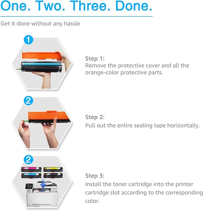 7Magic Compatible Toner Cartridge for 305A CE410X CE410A CE411A CE412A CE413A Use in LaserJet Pro 300 Color MFP M375nw, LaserJet Pro 400 Color M451dn M451nw M451dw MFP M475dw M475dn (KCYM, 4pk)