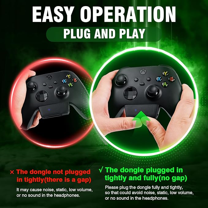 Wireless Gaming Headset for Xbox Series X|S, Xbox One, PS5, PC, Mac, Switch – Bluetooth Headphones with Noise Cancelling Mic, 60H Playtime, Low Latency, Lightweight for Gamers