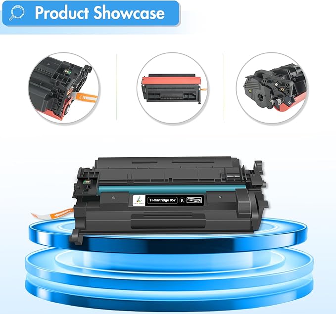 TRUE IMAGE 057 Toner Cartridge Replacement for Canon 057 057H CRG-057 ImageCLASS MF445dw MF448dw LBP226dw LBP227dw LBP228dw MF449dw MF445 LBP220 LBP230 MF440 MF450 Laser Printer Ink (Black, 2-Pack)