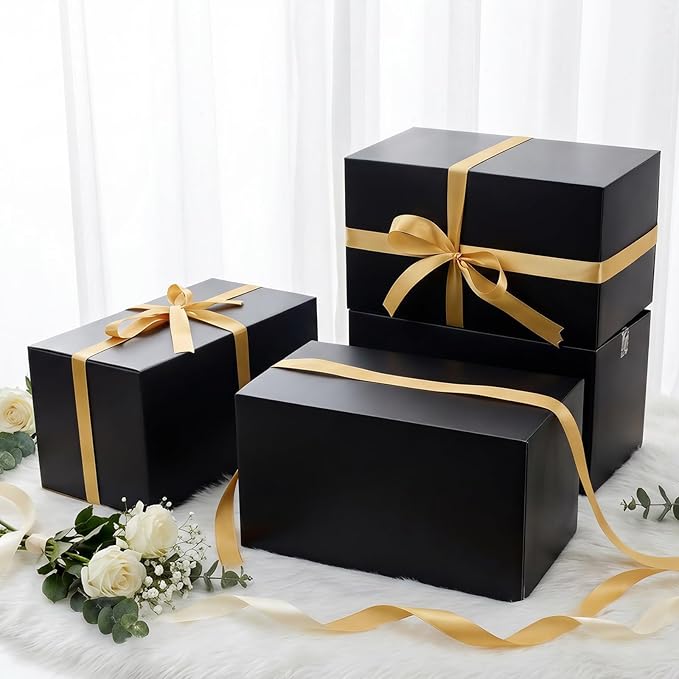 11x6x6 Black Shipping Boxes, 30 Pack Large Mailer & Packaging Boxes for Small Business, Heavy Duty Corrugated Cardboard, Perfect for Mailing & Shipping