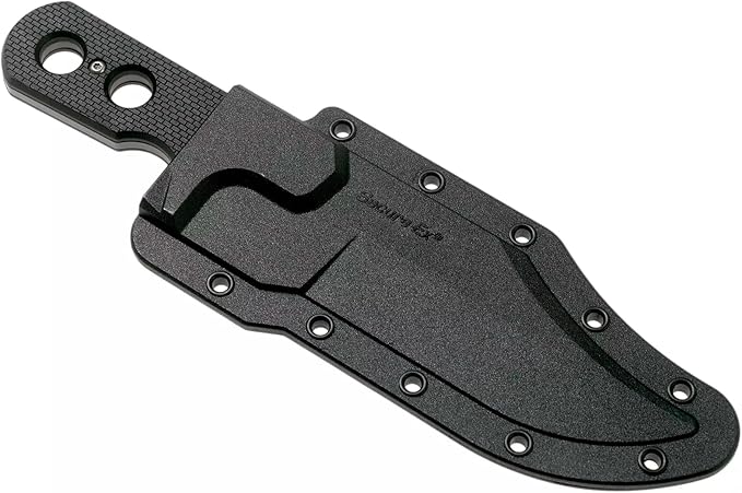Cold Steel Mini Tac Bowie 3-5/8" Lightweight Durable 8Cr13MoV Stainless Steel Fixed Blade Clip Point Outdoor Hunting Utility Knife, Griv-Ex Handle, Secure-Ex Sheath - Blister