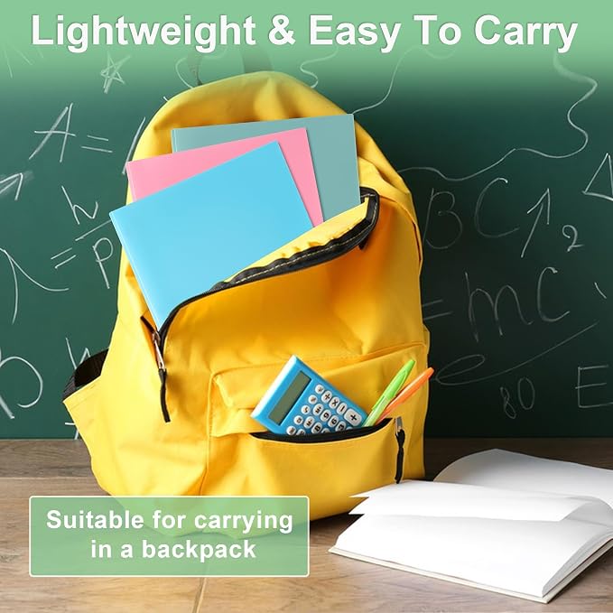 Folders with Pockets and Prong with Fasteners (6 Pack, Purple Pink) | Durable Plastic Pocket Folders with Prongs,Tear Resistant,2 Pocket 3 Prong Folders for Schoolwork & Office,Letter Size