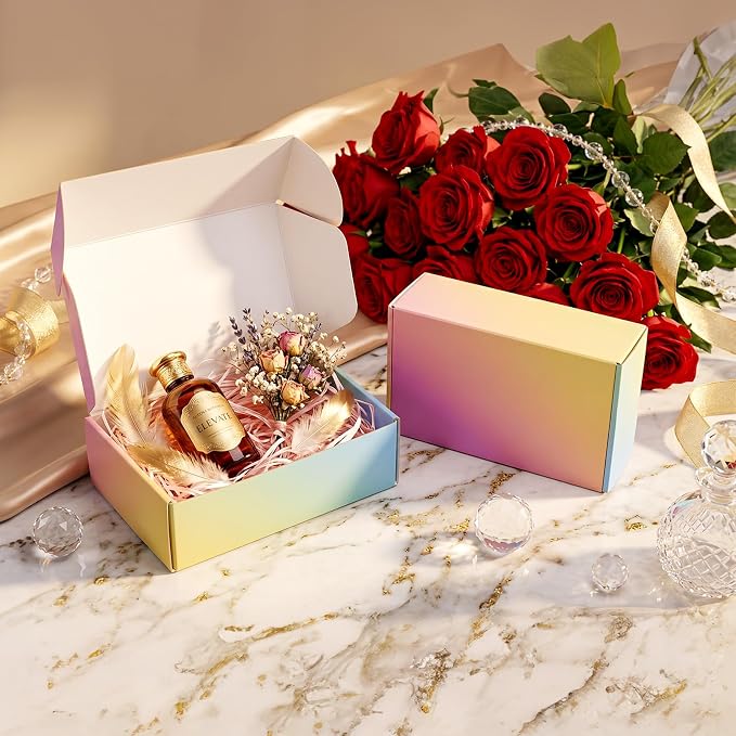 Shipping Boxes Small 6x4x2", 50 Pack Colorful Cardboard Mailer Boxes, Mailing Boxes for Packaging Small Business