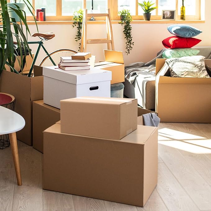 25 Packs 7"x5"x4" Small Cardboard Shipping Boxes for Mailing, Packing and Storing (7x5x4)