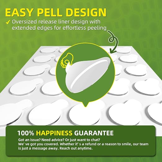 Sticky Dots, 400PCS Glue Points Dots Double Sided for Smooth Wall, Posters, Balloons - 0.4" Removable Clear Sticky Dots, No Residue Museum Putty for Home & Party & Crafts Use