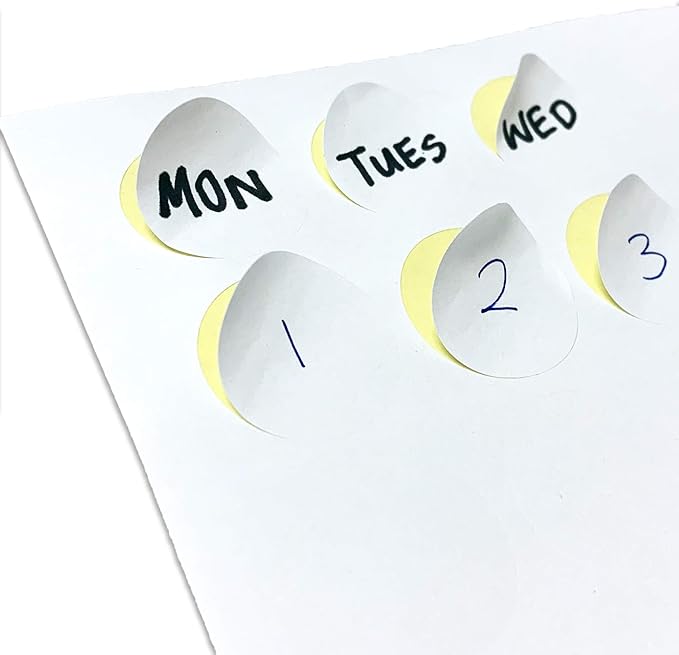 1" Round Matte White Sticker Label, Laser/Inkjet Printing - Letter Size, 30 Sheets