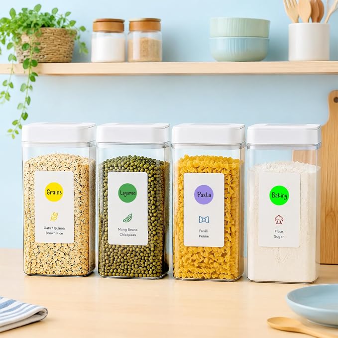 3/4 Inch Color Coding Label Stickers,4000PCS Circle Inventory Sticky Dots Sticker(8 Colors)
