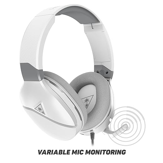 Turtle Beach Recon 200 Gen 2 Powered Gaming Headset - Xbox Series X, Xbox Series S & Xbox One, PS5, PS4, Mobile & PC with 3.5mm - Bass Boost, Memory Foam, White