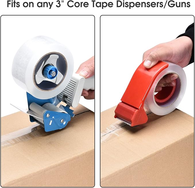 Clear Packing Tape, 2 Inch Wide, 2.0mil Thickness, 110 Yard Per Roll [Pack of 6 Rolls]