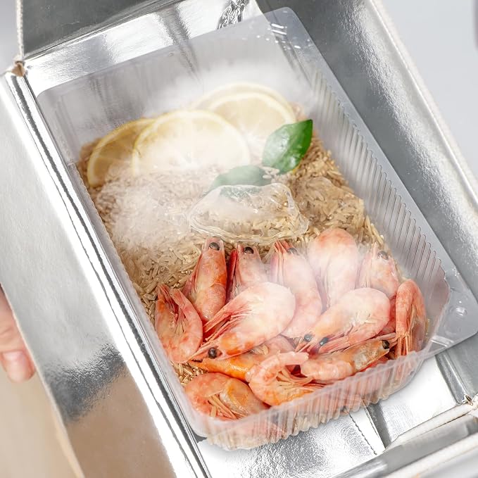 Insulated Shipping Box Cold Double Insulated Carton with Foil Foam Cooler Boxes Delivery Moving Kits Foam Shipping Containers for Mailing Packing, Box Inside 8.7'' x 4.5''x 6.1''(6 Pcs)
