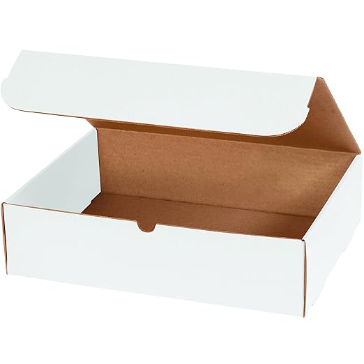 Box USA Mailer Boxes Medium 15 1/8"L x 11 1/8"W x 4"H 50-Pack - Corrugated Cardboard Box for Shipping, Moving, Mailing, Packing, Packaging and Storage