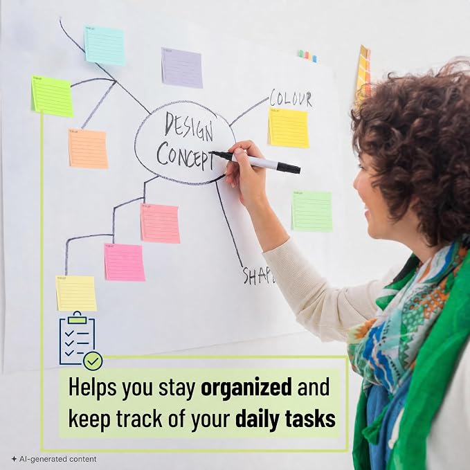 Mr. Pen- to Do List Sticky Notes, 3"x4", 9 Pads, 360 Sheets | Lined Checklist Sticky Pads with Smooth Writing, Easy Peel-Off, Thick Paper for Planning, Office, School & Daily Tasks