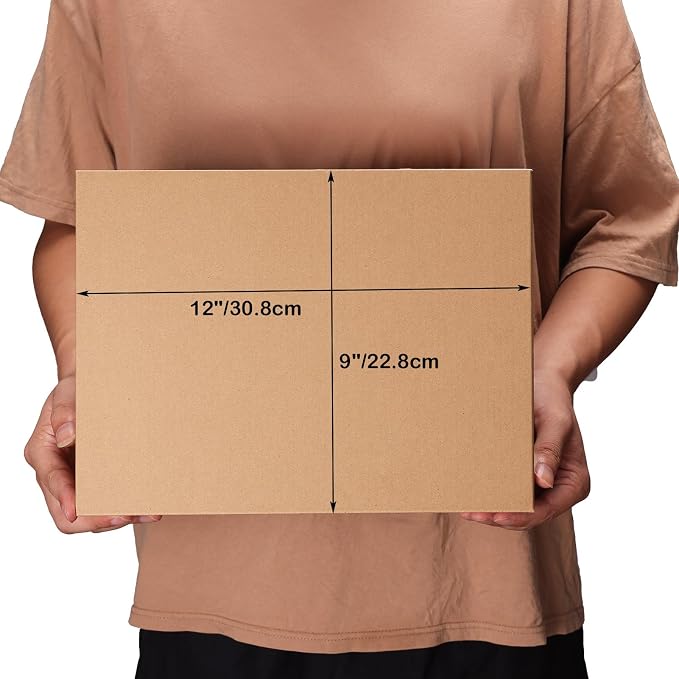 EdenseeLake 40 Pack 12x9x4 inches Shipping Boxes Small Cardboard Boxes for Packing, Moving, Mailing, Brown