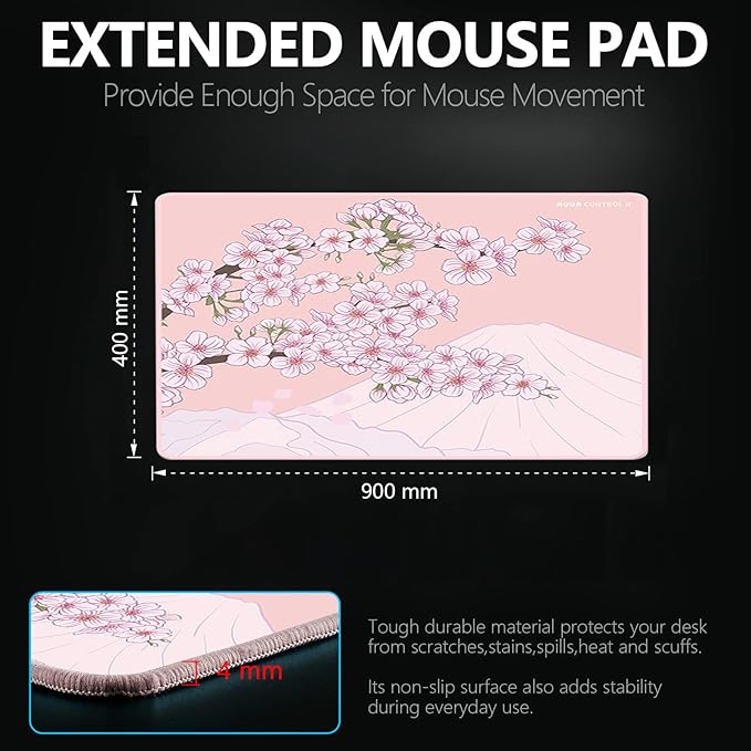 X-Raypad Aqua Control 2 Gaming Mouse Pad, Ultra-High Precision Mouse Pad with Perfect Speed and Control Capability, Consistent X and Y Glide, Designed for Fps Players with Low DPI Requirements