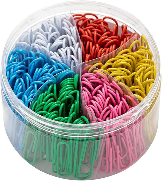 Paper Clips Colorful, 300PCS Jumbo 2 inch, Durable and Rustproof, Large Great for Office School Organizing (Multicolored, 2 inch)