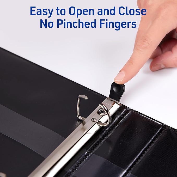 AVERY Heavy-Duty Binder 3 Ring 1 Inch White | One Touch EZD Rings | 275-Sheet Capacity | Customizable Cover | Pack of 12