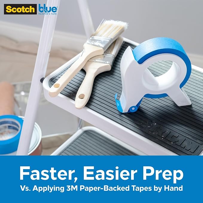 Scotch Blue Painters Applicator,Applies Painter's Tape in Continuous Strip,Paint-Tape Applicator for Trim,Windows and Door Frames,1.41 Inches x 20 Yards,1 Starter Roll,(Pack of 6)