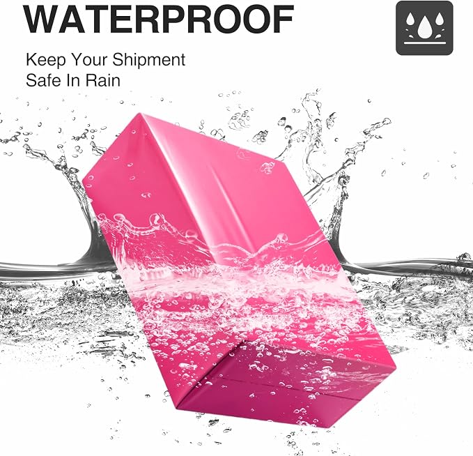 UCGOU Large Poly Mailers 14.5x19 Inch Hot Pink 50 Pack Shipping Bags | Self Seal Adhesive Waterproof Tear Proof Mailers Poly Bags Strong Mailing Envelopes Packing for Clothes Books Accessories