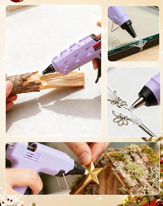 Mini Size Hot Glue Sticks,3.28ft x 0.27" Clear Glue Gun Sticks(10 Pcs) | Perfect for Mini Size Hot Glue Gun,Easily Create and Bond Crafts on Wood,Plastic,Glass,Flowers,Fabrics,Foam,Jewellery