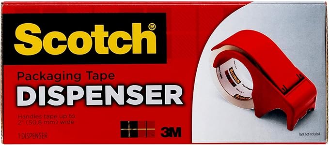 Scotch Packaging Tape Hand Dispenser (DP300-RD)