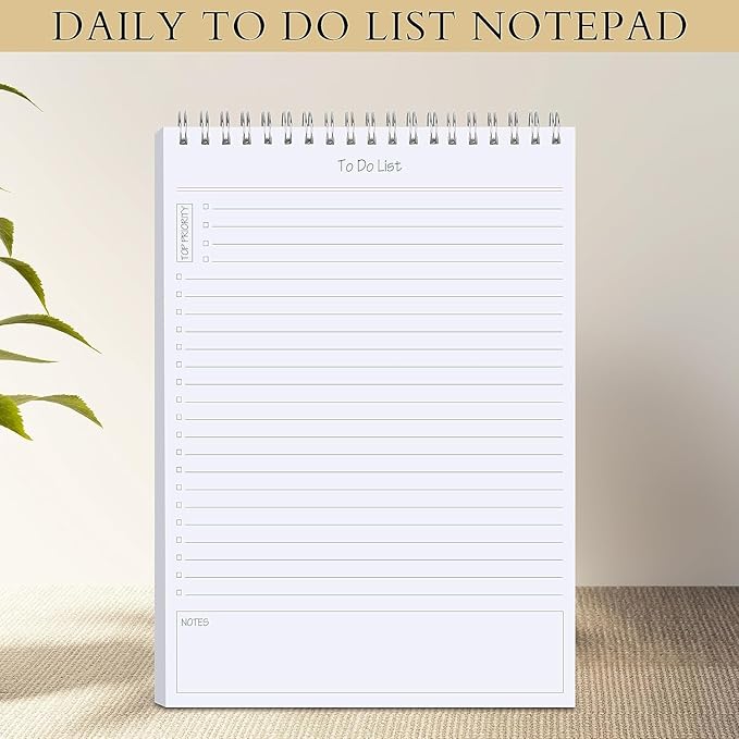 To Do List Notepad 3pcs/set - Daily Planner Notepad Undated 60 Sheets Tear Off, 5.5" x 8.3" Planning Pad Checklist Productivity Note Pad for Work and Personal Organized