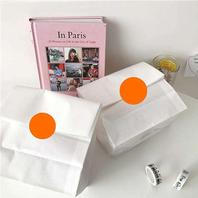 PARLAIM 2”Color Coding Labels Stickers,500 per Roll Round Permanent Adhesive Circle Dot Stickers for Inventory Office Home(Orange)