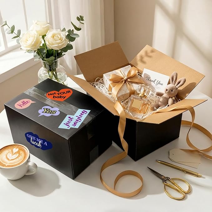 10x7x6 Black Shipping Boxes, 30 Pack Large Mailer & Packaging Boxes for Small Business, Heavy Duty Corrugated Cardboard, Ideal for Shipping & Packaging