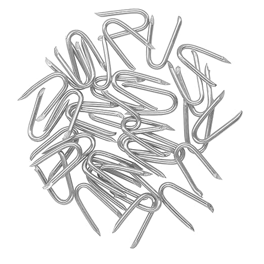 Wire Fencing Galvanised Staples （280 pcs），Chicken Wire Fencing Staple | Horseshoe Nail Set - Securely Attach Chicken Wire Netting Wire Mesh to Fences or Posts